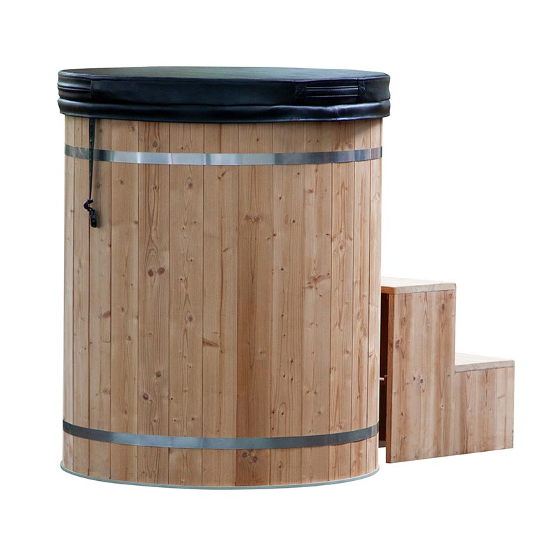 Thermo Pine Wood Ice Bath Tub karo 304 Stainless Steel Liner