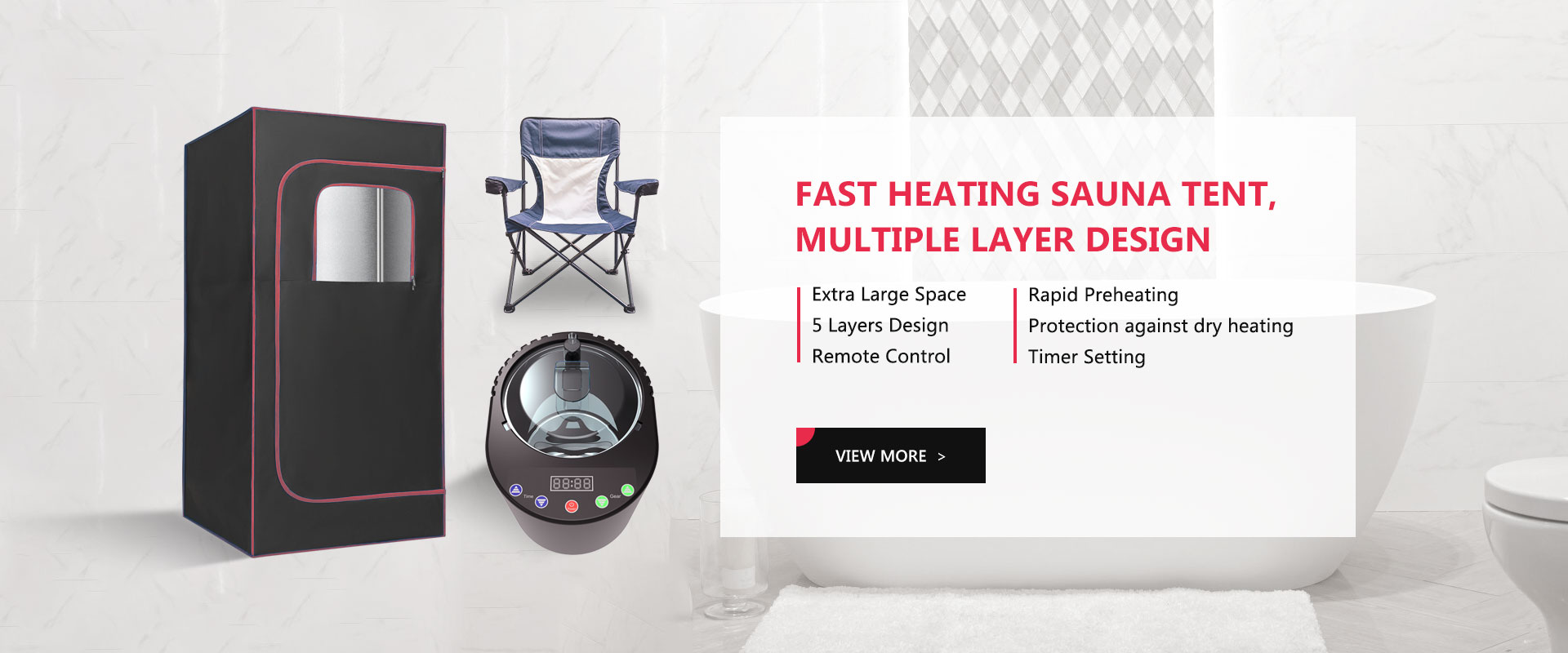 Kémah Sauna Cepet, Desain Lapisan Multiple