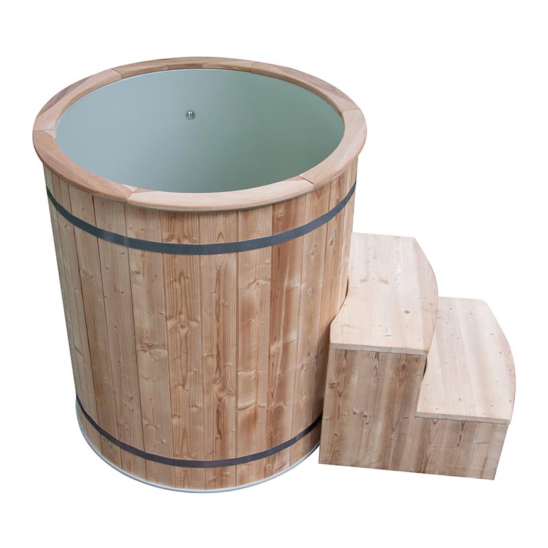 Thermo Pine Wood Ice Bath Tub karo 304 Stainless Steel Liner