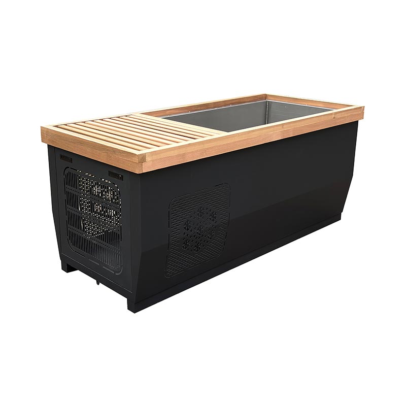Bathtub Es Cedar Abang Kanada kanthi 304 Stainless Steel