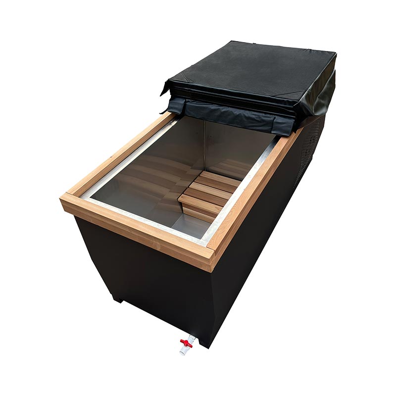 Bathtub Es Cedar Abang Kanada kanthi 304 Stainless Steel