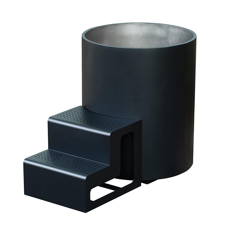 Dikiataken 304 Stainless Steel Black Cold Plunge Tub