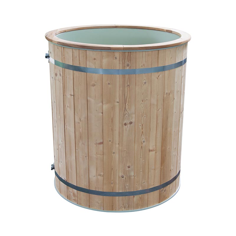 Thermo Pine Wood Ice Bath Tub karo 304 Stainless Steel Liner