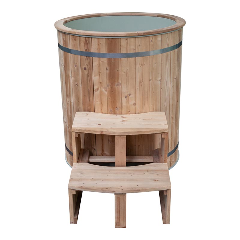 Thermo Pine Wood Ice Bath Tub karo 304 Stainless Steel Liner
