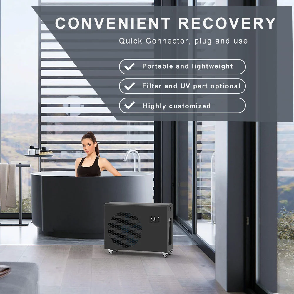 Compact Advanced Ice Bath Cold Plunge Chiller Filter