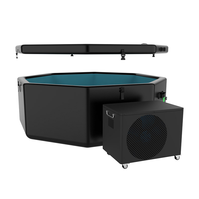 Ice octagon plunge pod kanggo terapi kadhemen