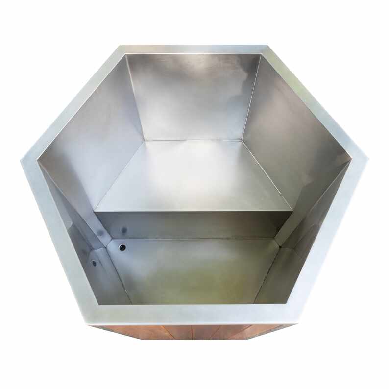 Cedar Cold Plunge Tub karo Langkah Akses